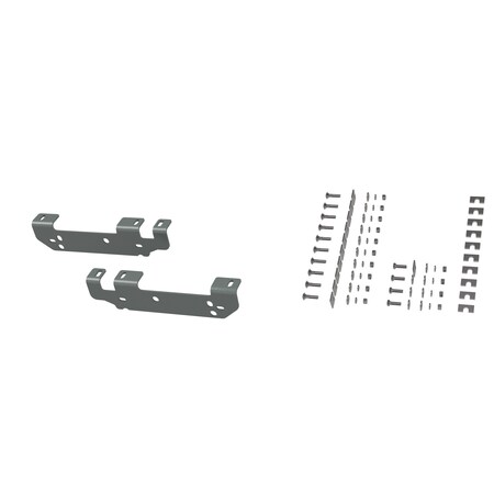 B&W Towing Custom Installation Kit For Universal Mounting Rails For Some Ford Trucks RVR2401